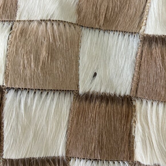 DIANE GAIL South African Springbok Fur Tan Leather Shoulder Bag Purse - Picture 3 of 5